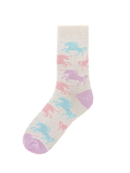 Funky Steps Șosete pentru femei Funky Steps cu motiv unicorn FCS106