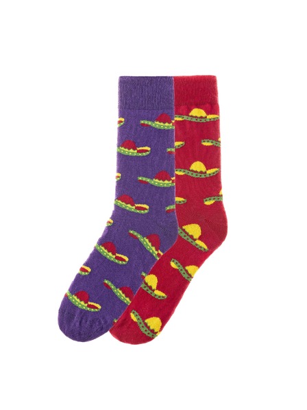 Funky Steps Set șosete pentru bărbați Funky Steps cu motiv sombrero FSC231