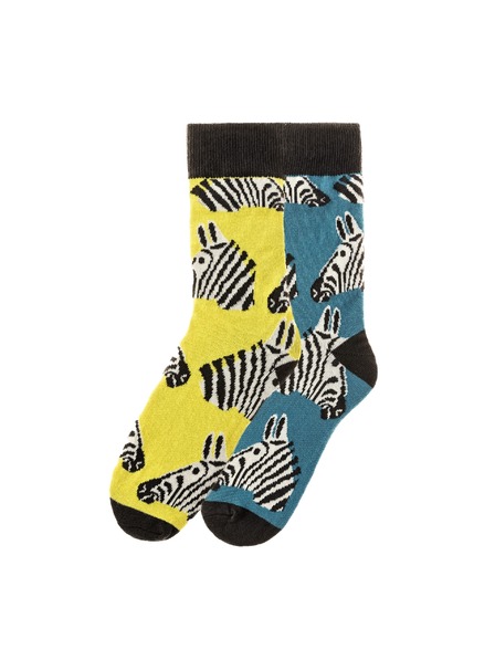 Funky Steps Set șosete pentru bărbați Funky Steps cu motiv zebră FSC200