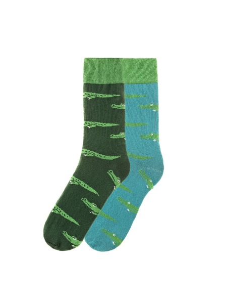 Funky Steps Set șosete pentru bărbați Funky Steps cu motiv crocodili FSC226