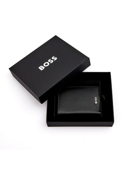 Hugo Boss Carcasă pentru carduri din piele neagră Hugo Boss Classic HLG403A