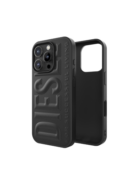 Diesel Diesel carcasă 3D pentru iPhone 16 Pro Biscotto negru 60210