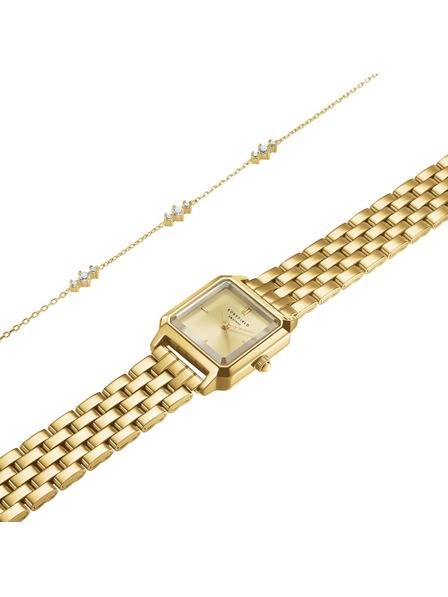 Rosefield Set cadou Rosefield Boxelle ceasuri și brățară Triple Crystal BCGTC-X284
