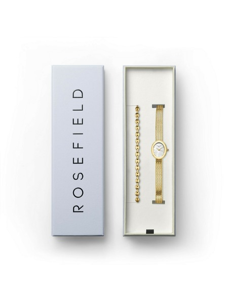 Rosefield Set cadou Rosefield Mini Oval ceasuri și brățară Coffee Bean MOGCB-X289