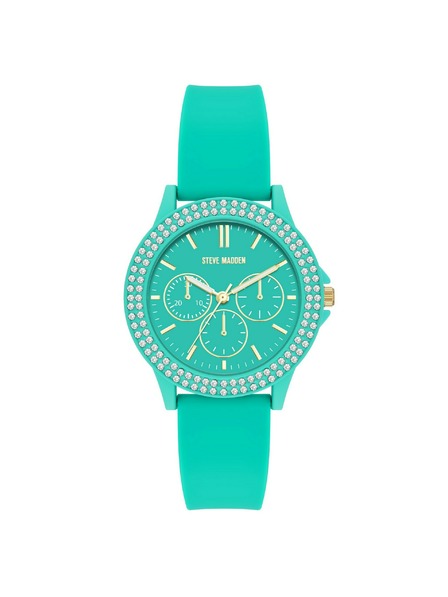 Steve Madden Ceasuri rotunde pentru femei Steve Madden SM/8118TEAL