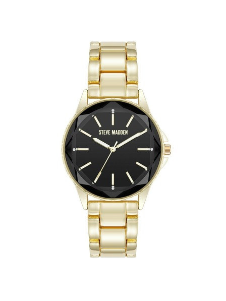 Steve Madden Ceasuri rotunde pentru femei Steve Madden SM/8154BKGP
