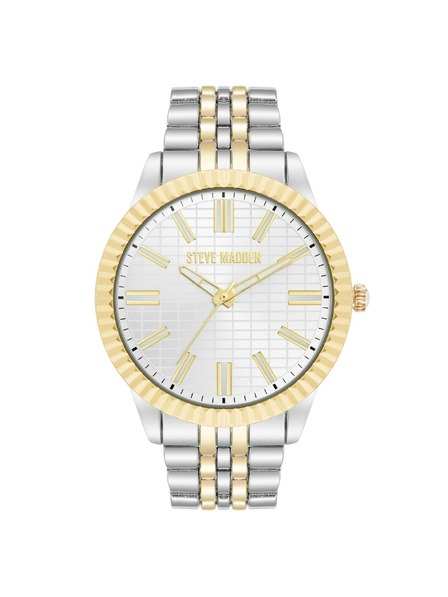 Steve Madden Ceas rotund pentru bărbați Steve Madden SM/9159SVTT