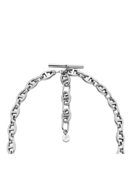 Fossil Colier pentru femei Fossil Heritage D-Link din oțel JA7242040