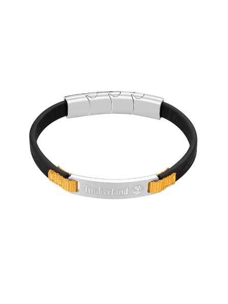 Timberland Timberland brățară pentru bărbați din piele neagră TDAGB0002201