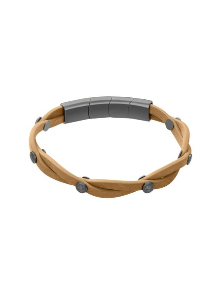 Timberland Timberland brățară pentru bărbați din piele maro deschis TDAGB0002601