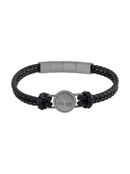 Timberland Timberland brățară pentru bărbați din piele neagră TDAGB0003302