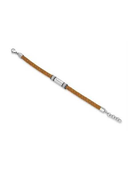 Timberland Timberland brățară pentru bărbați din piele maro deschis TDAGB0003203