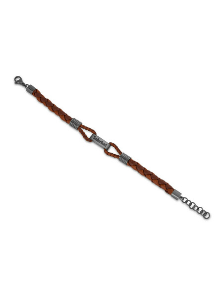 Timberland Timberland brățară pentru bărbați din piele maro TDAGB0003003