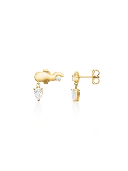 Rosefield Cercei placat cu aur pentru femei Rosefield JEWSG-J1300
