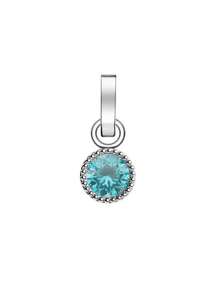 Rosefield Pandantiv Rosefield în culoare argintiu Birthstone March color