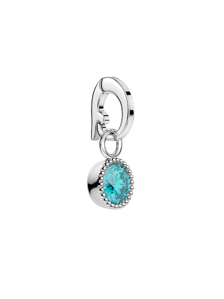 Rosefield Pandantiv Rosefield în culoare argintiu Birthstone March color