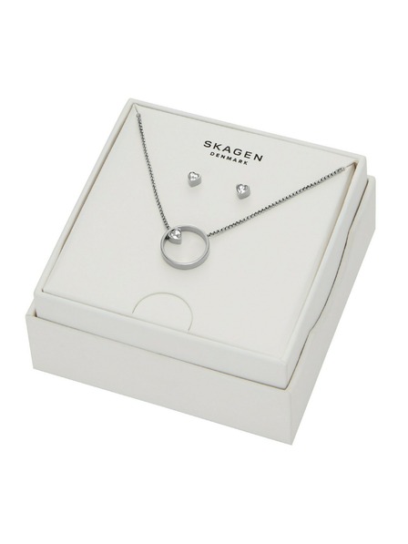 Skagen Set cadou pentru femei cu bijuterii din oțel Skagen SKJB1016SET