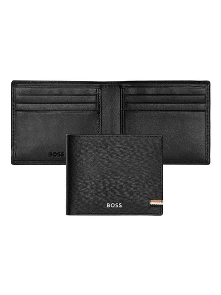 Hugo Boss Portofel din piele neagră pentru bărbați Hugo Boss Iconic HLW421A