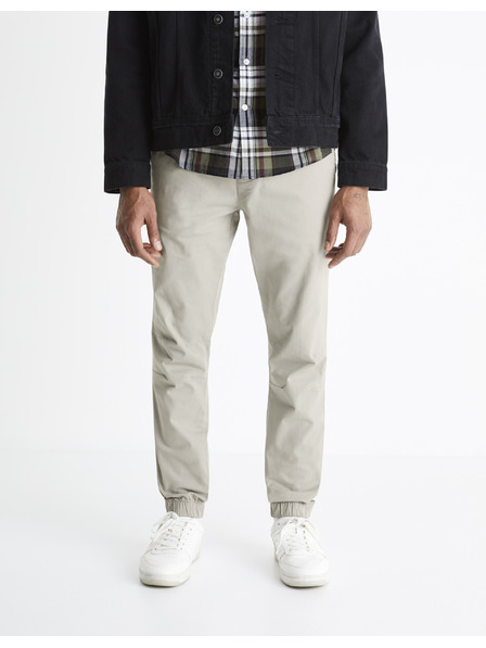 Celio Pantaloni pentru bărbați Celio Voyage gri deschis