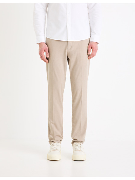 Celio Pantaloni chino bej pentru bărbați Celio Gosi