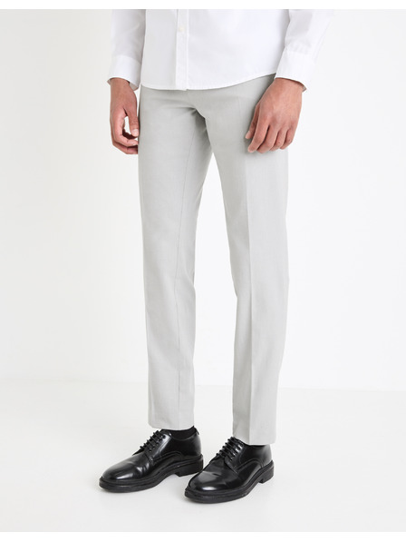 Celio Pantaloni chino de bărbați gri deschis Celio Gosi