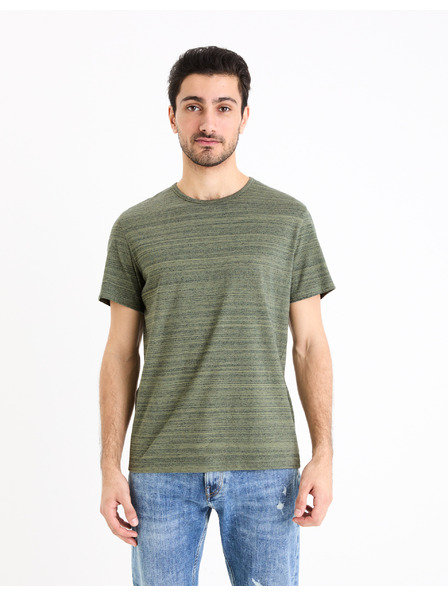 Celio Tricou verde-gri pentru bărbați Celio Gejecte