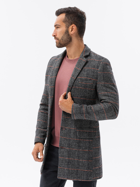 Ombre Clothing Haină de îmbrăcăminte neagră Ombre pentru bărbați C500