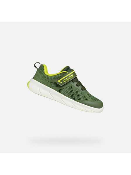 Geox Adidași verzi pentru băieți Geox Foot-Run