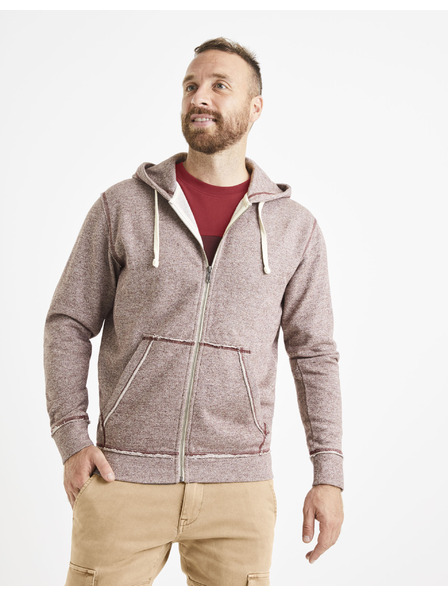 Celio Hanorac cu glugă pentru bărbați Burgundy Celio