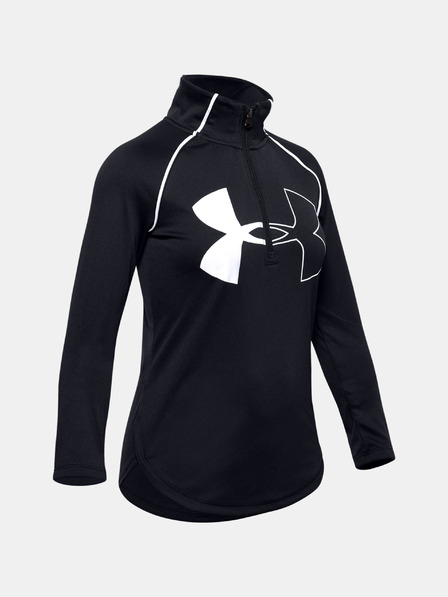 Under Armour Tricou pentru fete Under Armour Tech Graphic Big Logo 1/2 Zip