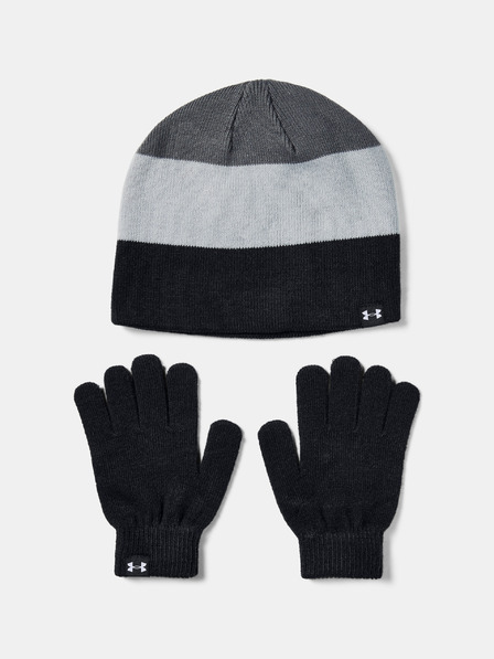 Under Armour Căciulă și mănuși pentru băieți Under Armour Boys Beanie Glove Combo