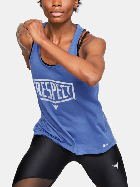 Under Armour Maiou pentru femei Under Armour PROJECT ROCK WHISPERLIGHT TIE BACK TANK