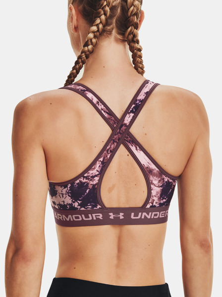 Under Armour Sutien Under Armour Crossback Mid Print pentru femei