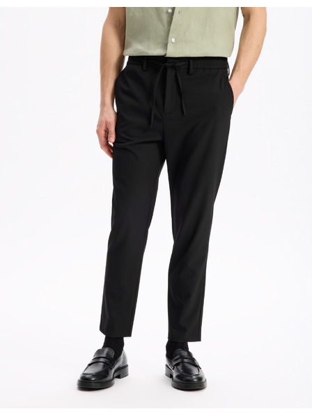 Celio Pantaloni negri Celio Cosmart pentru bărbați