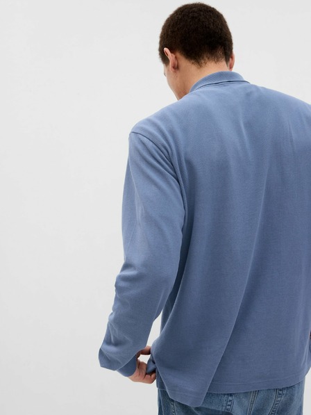 GAP Tricou polo pique mânecă lungă GAP