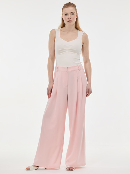 Orsay Pantaloni largi roz deschis pentru femei ORSAY