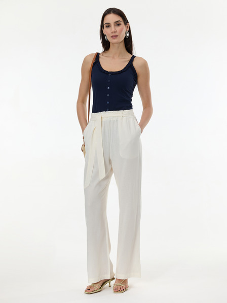 Orsay Pantaloni largi crem pentru femei ORSAY