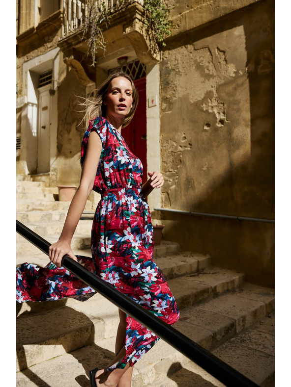 Moodo Rochie cu flori maxi Moodo