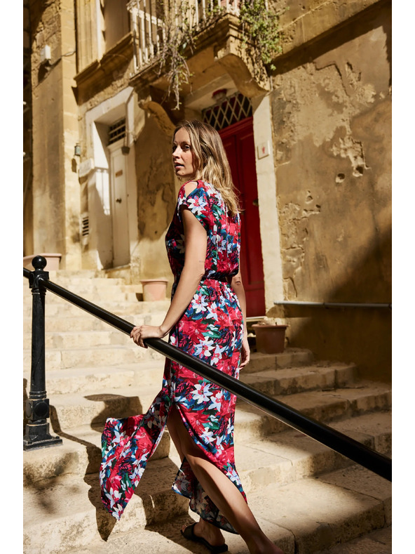 Moodo Rochie cu flori maxi Moodo