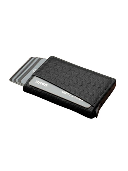 Pularys Portofel bărbătesc din piele Pularys Kangoo Pepit negru