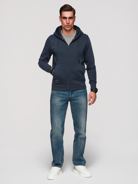 Ombre Clothing Hanorac elastic din bumbac BASIC pentru bărbați Ombre Clothing