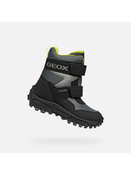 Geox Încălțăminte gri cu gleznă pentru băieți Geox Himalaya B ABX