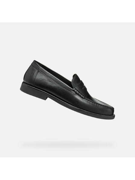Geox Mocasini negri pentru bărbați Geox Recanati