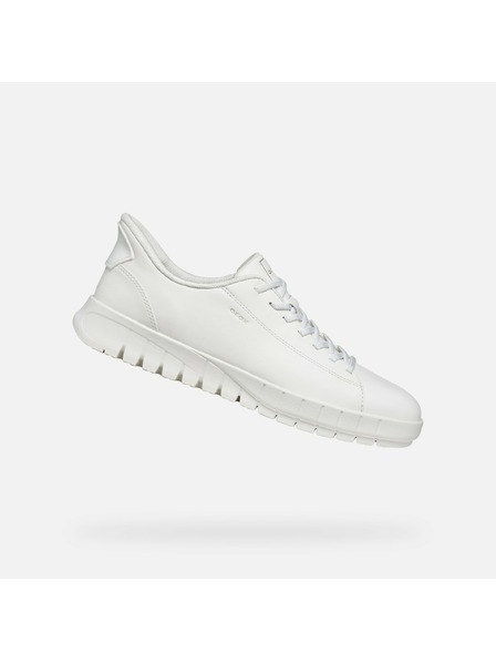 Geox Pantofi sport albi pentru bărbați Geox Flextride Plus Fast in