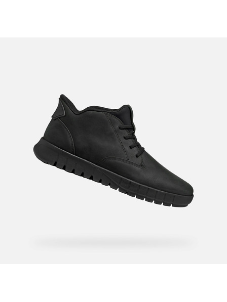Geox Pantofi ghete negri pentru bărbați Geox Flextride Plus