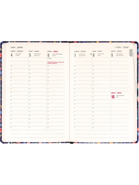 NOTIQUE NOTIQUE Jurnal 18 luni Petito – Flora 2026/2027, 11 x 16 cm