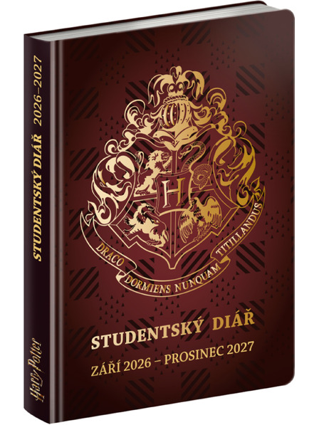 NOTIQUE NOTIQUE Jurnal școlar Harry Potter (septembrie 2026 – decembrie 2027), 9,8 x 14,5 cm