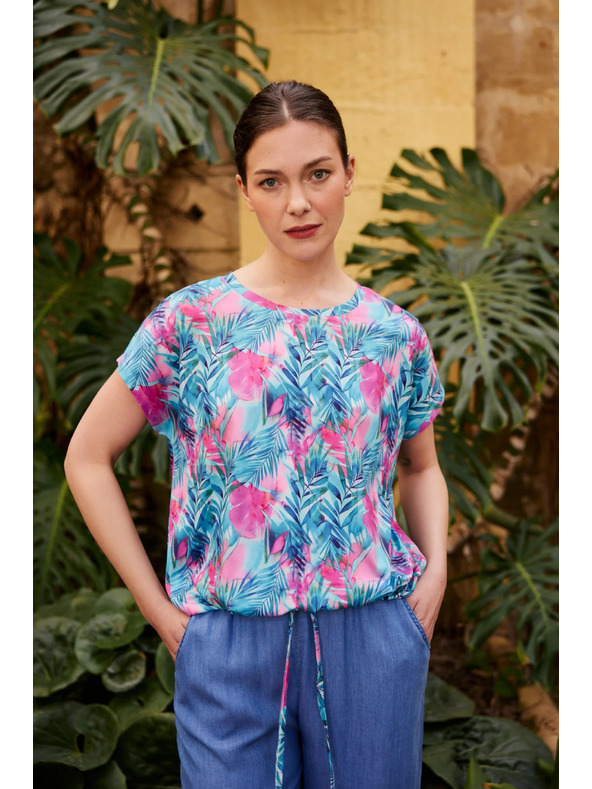 Moodo Bluză cu model albastră Moodo