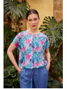 Moodo Bluză cu model albastră Moodo