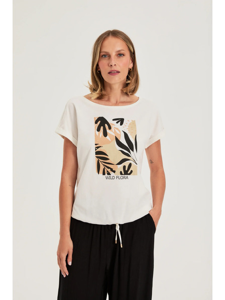 Moodo Tricou cu imprimeu alb Moodo